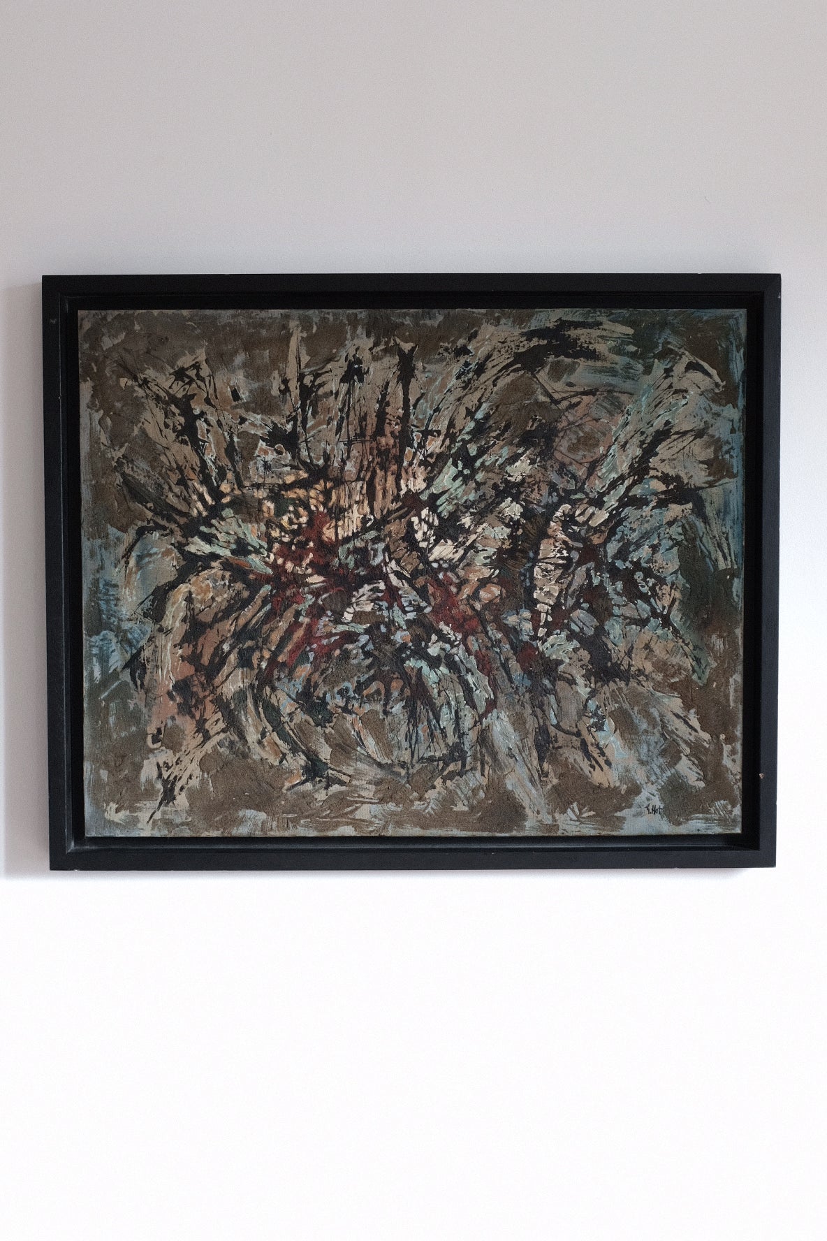 Oil on canvas, lyrical abstraction