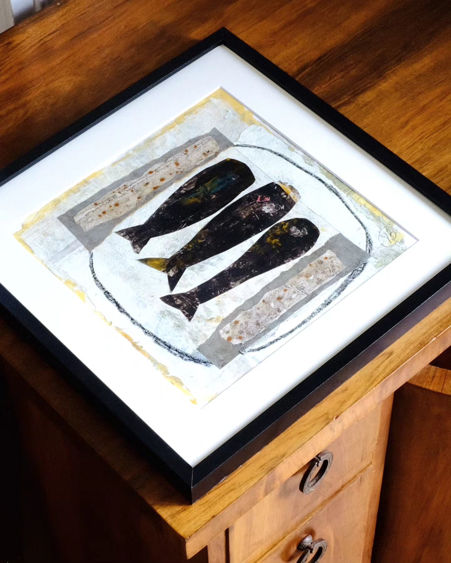 Still life with fish by Yves Bonhomme