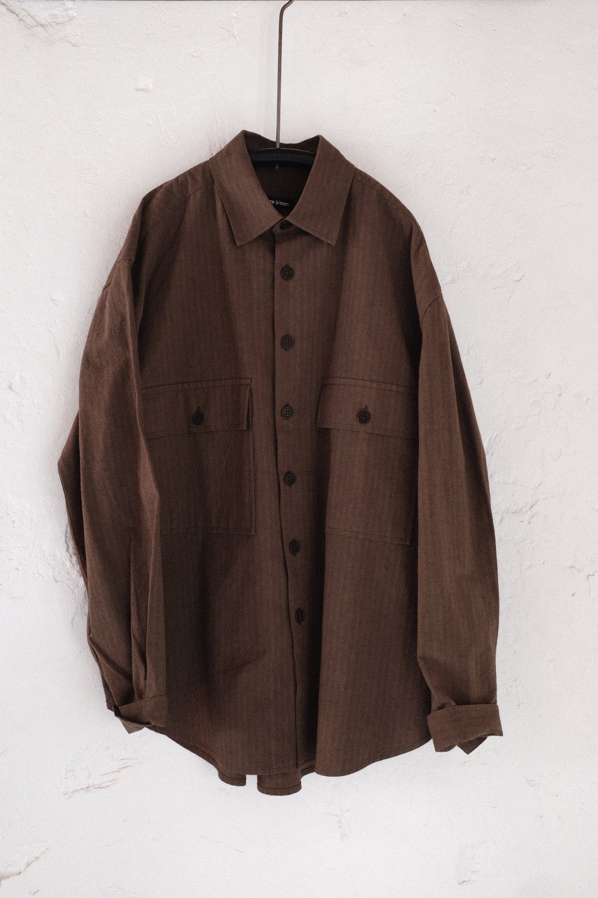 Big Shirt, rayures chanvre et coton – Evan Kinori