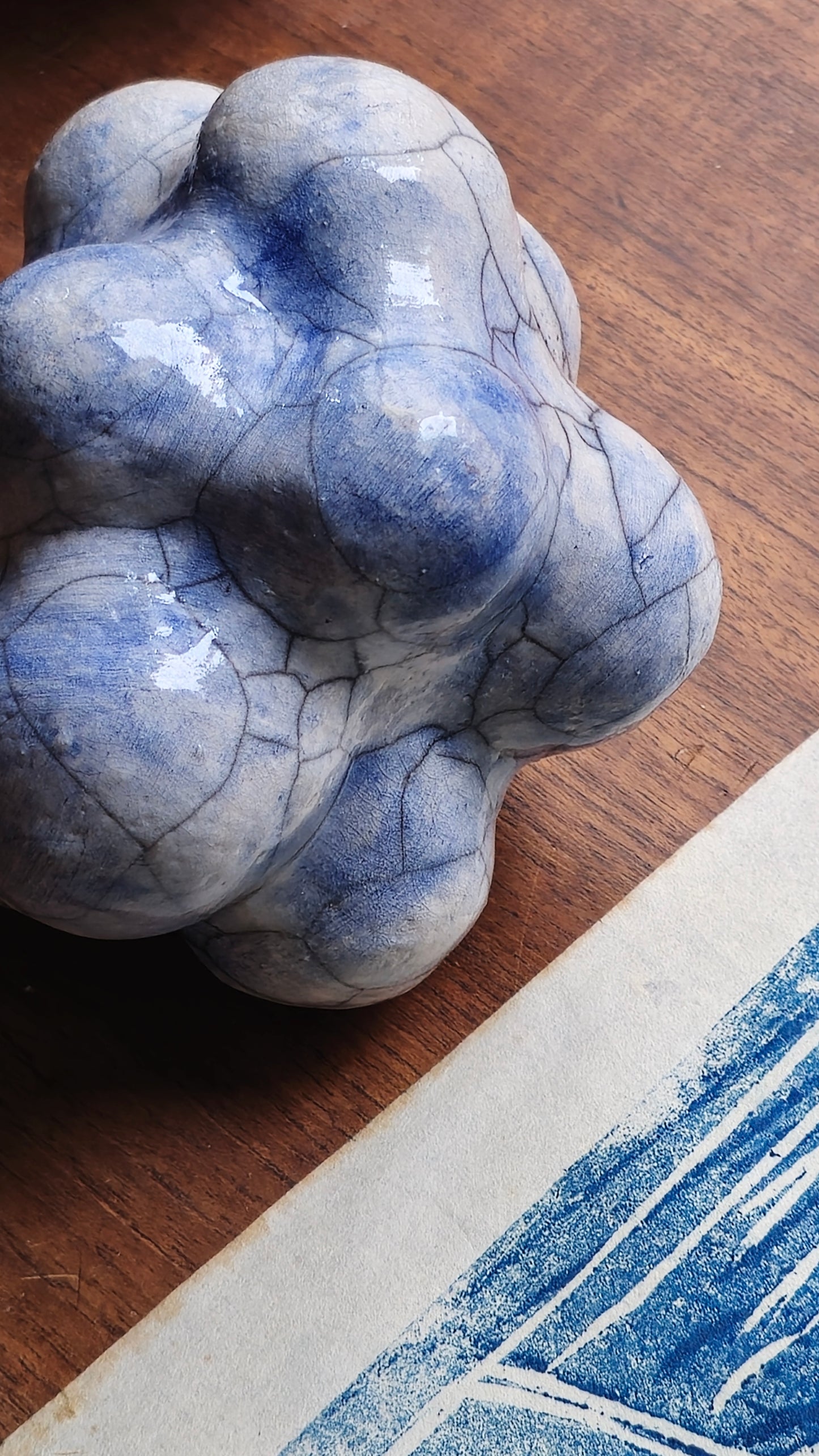 Sculpture en céramique, raku