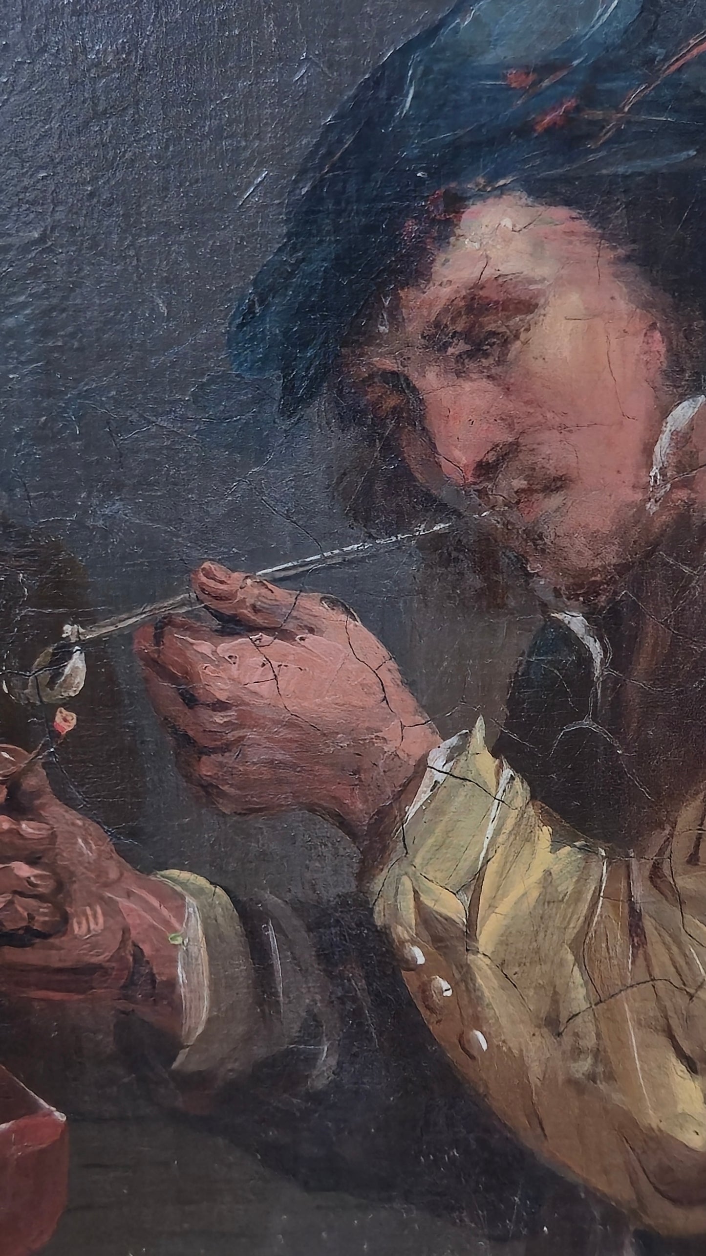 Huile sur panneau, Teniers 17 eme