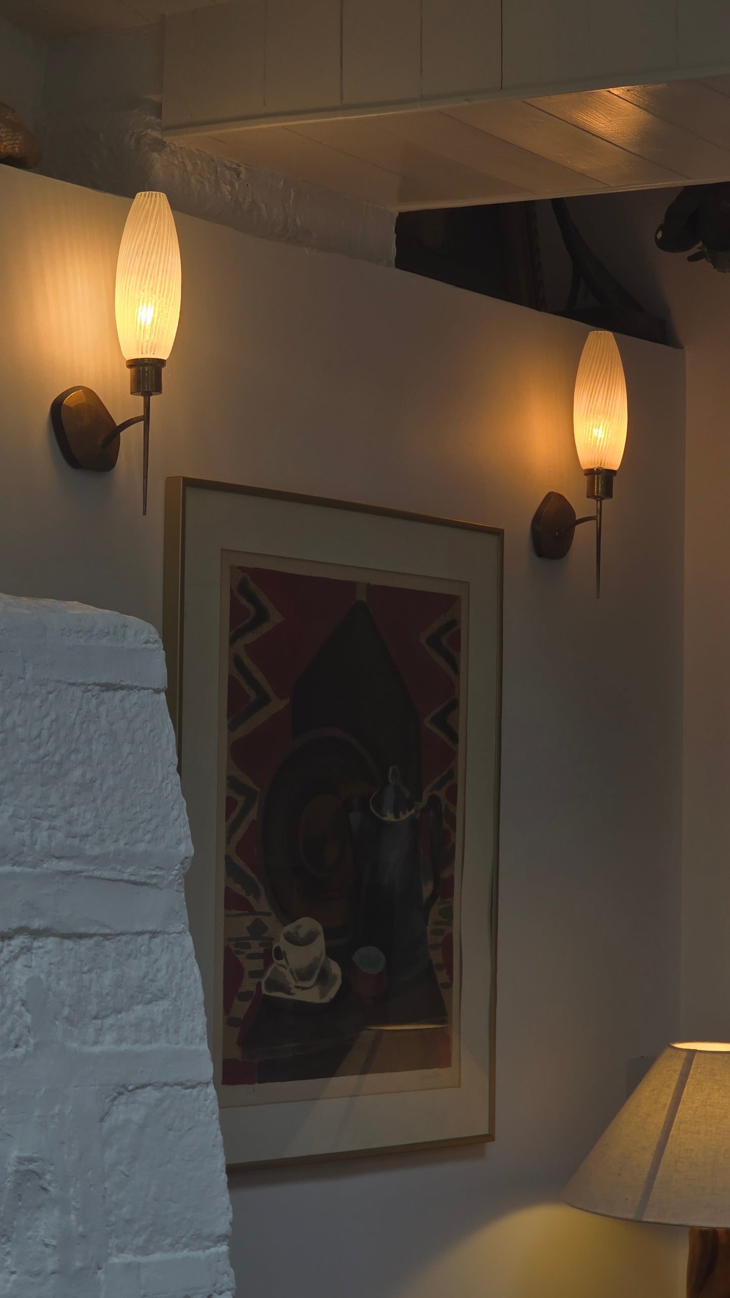 Pair of Italian bronze sconces