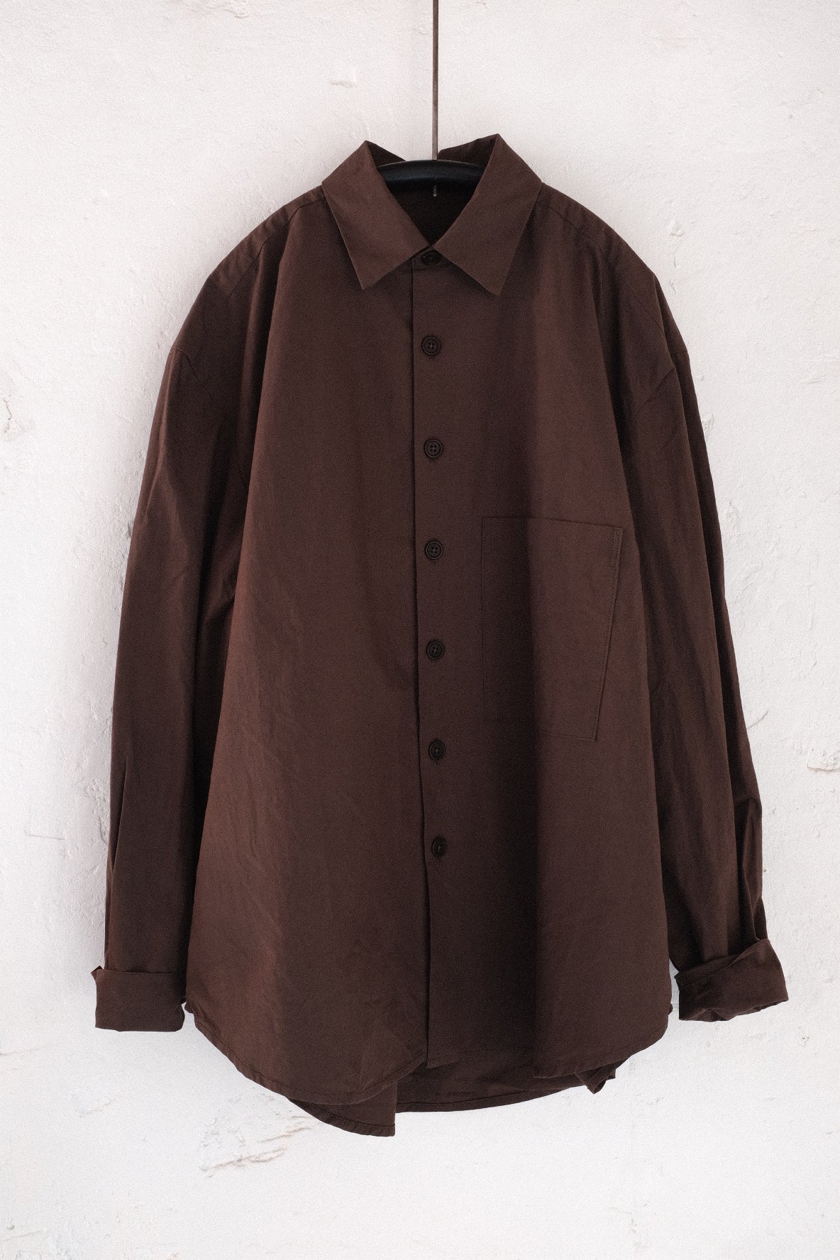 Big Shirt, coton biologique anthracite – Evan Kinori
