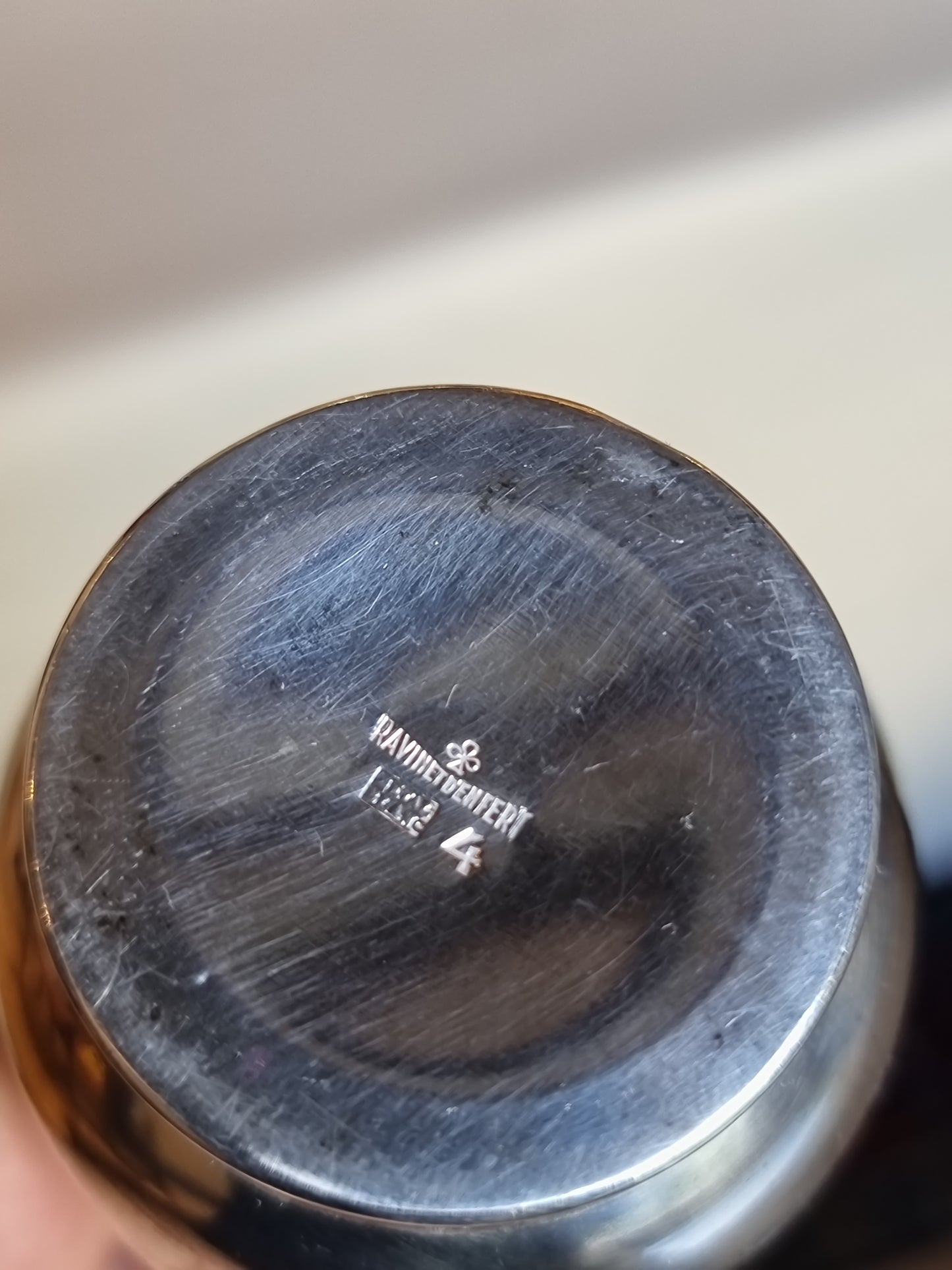 Eight Ravinet Denfer silver-plated timpani