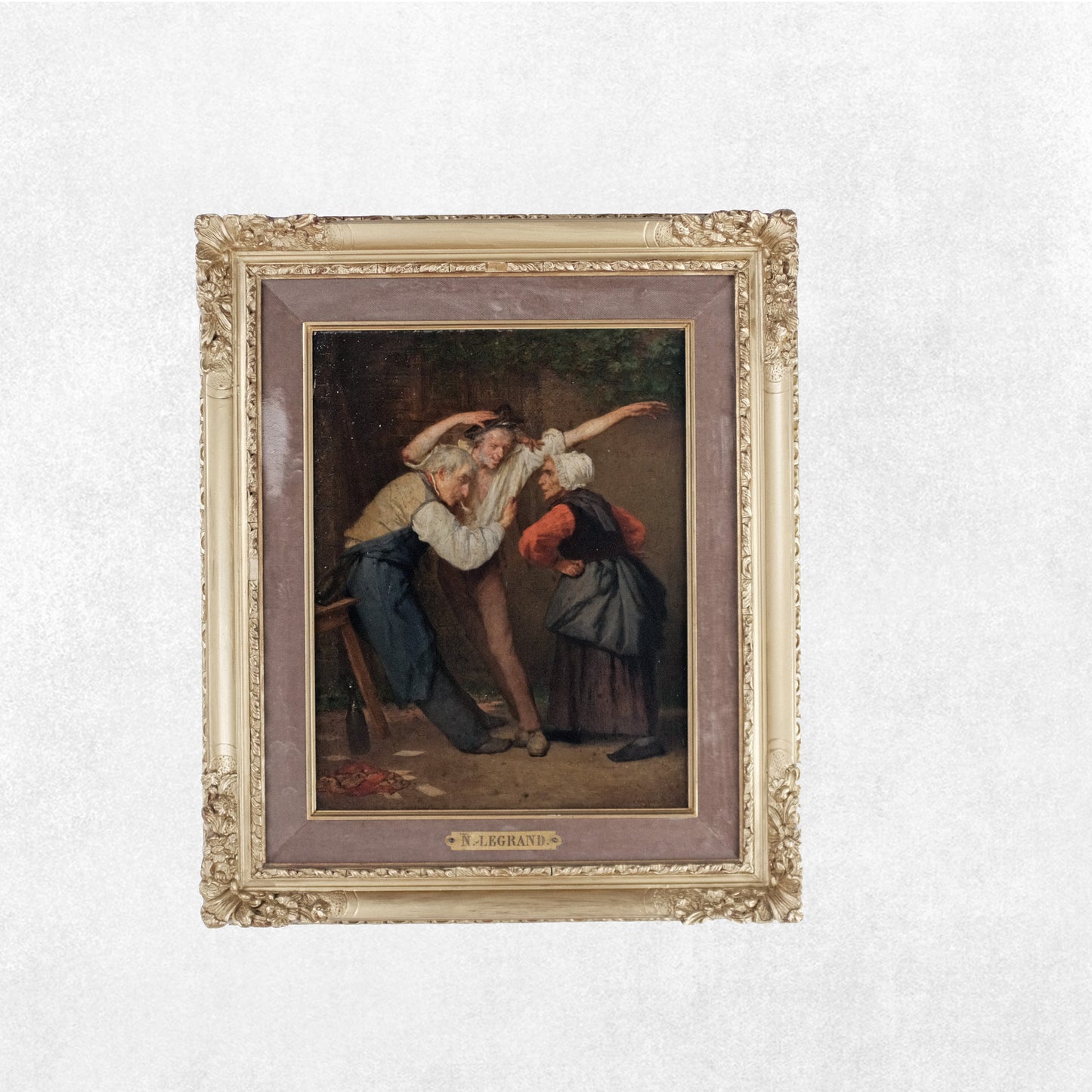 Huile sur panneau, Nicolas Legrand
