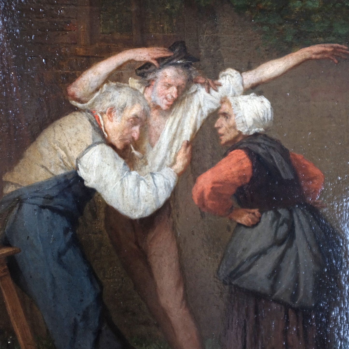 Huile sur panneau, Nicolas Legrand