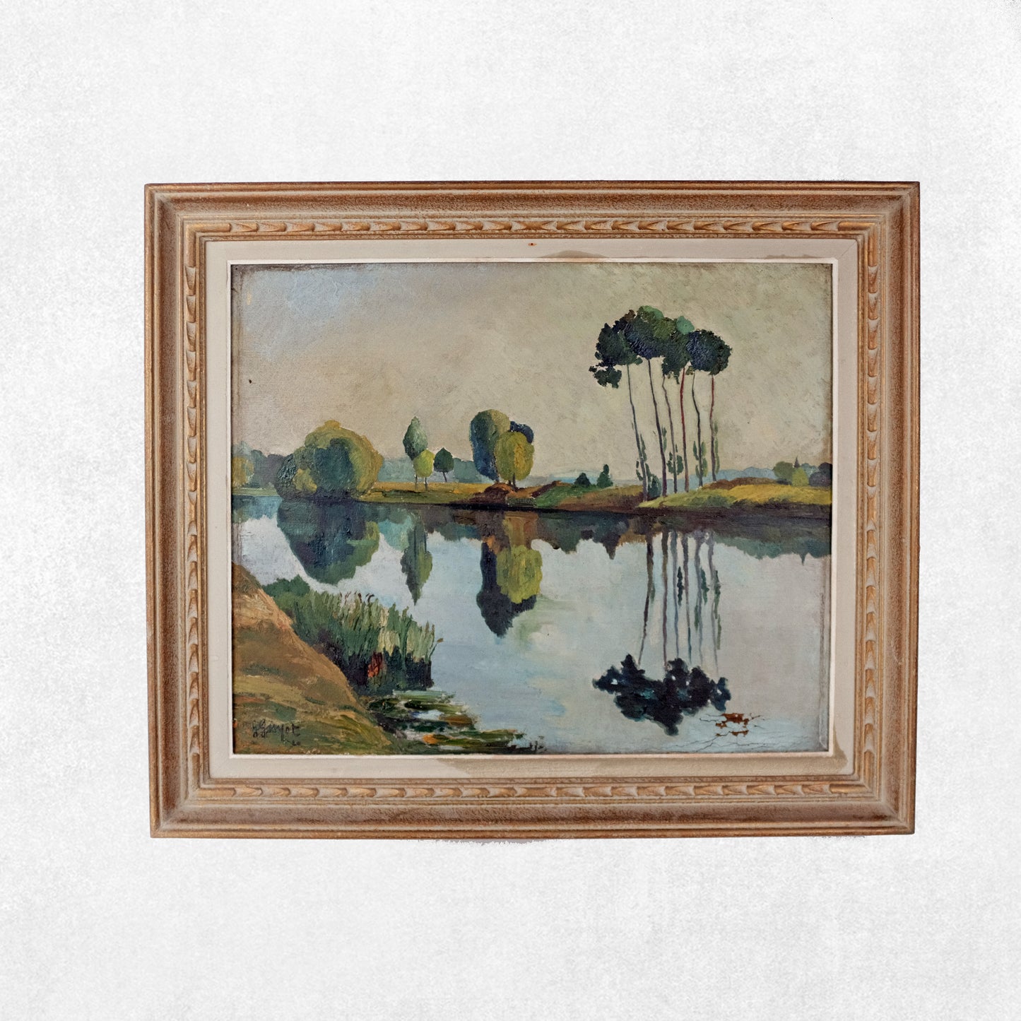 Huile sur toile, signée G. Guyot datée 1920
