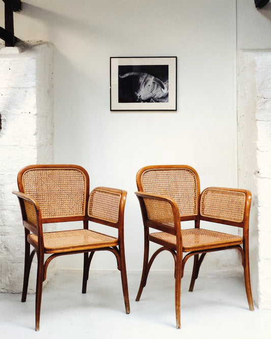 Paire de fauteuils, Otto Wagner, édition Thonet