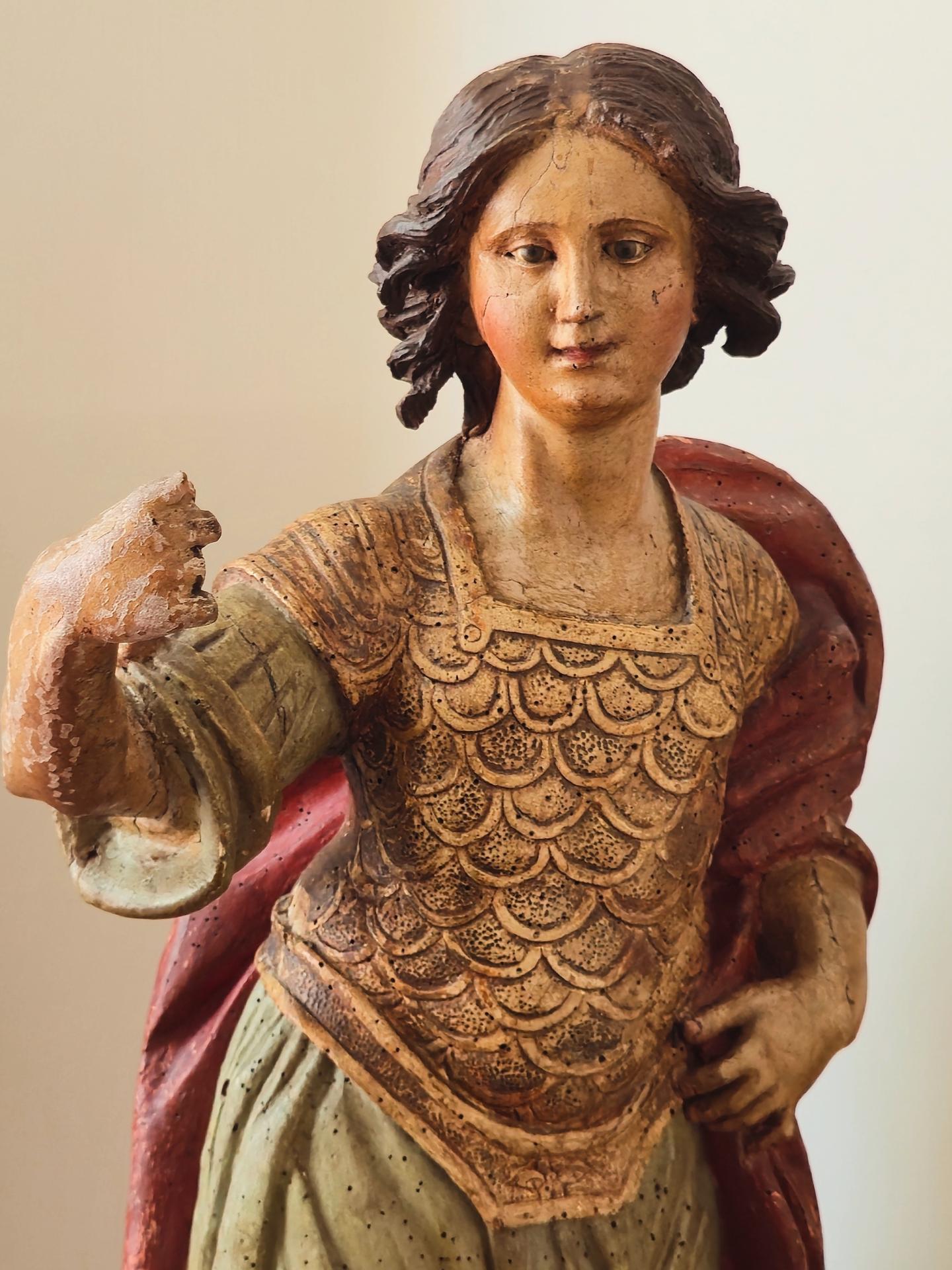 Importante sculpture polychrome, 17 eme siecle, Italie