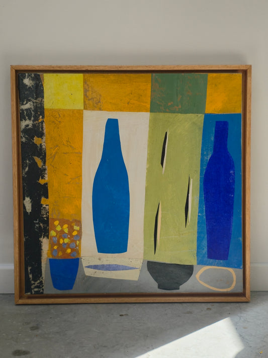 Still life with bottles, Yves Bonhomme
