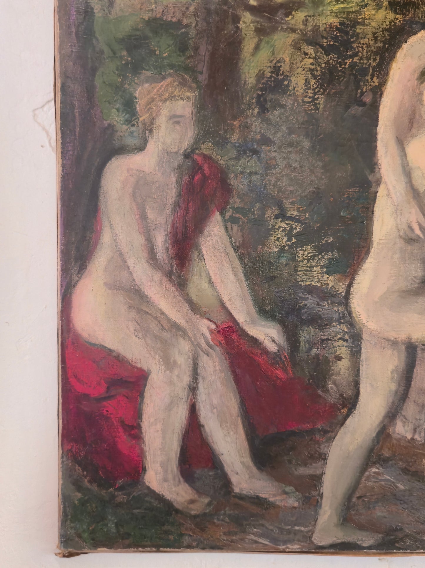 Les Baigneuses, huile sur toile