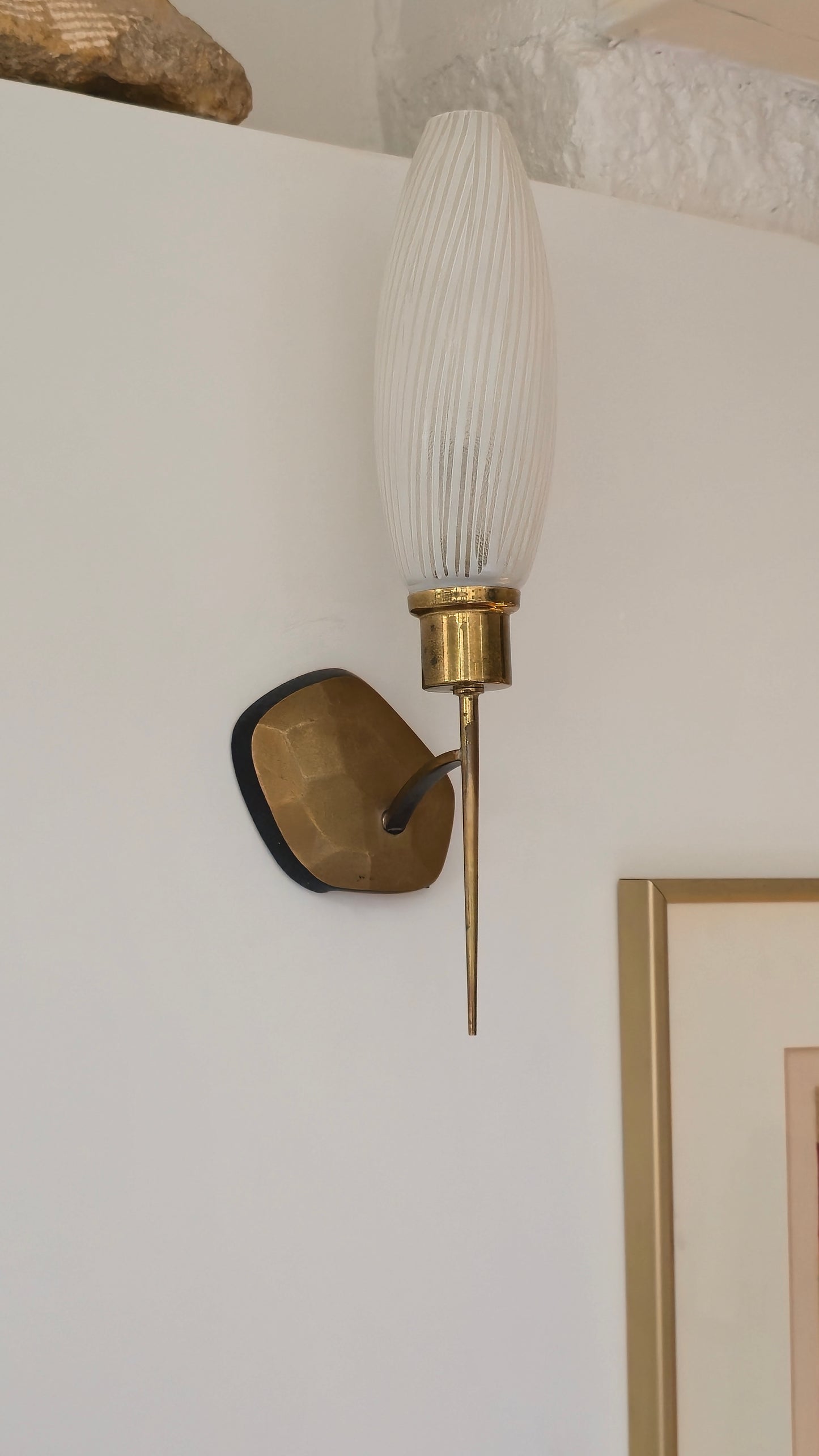Pair of Italian bronze sconces
