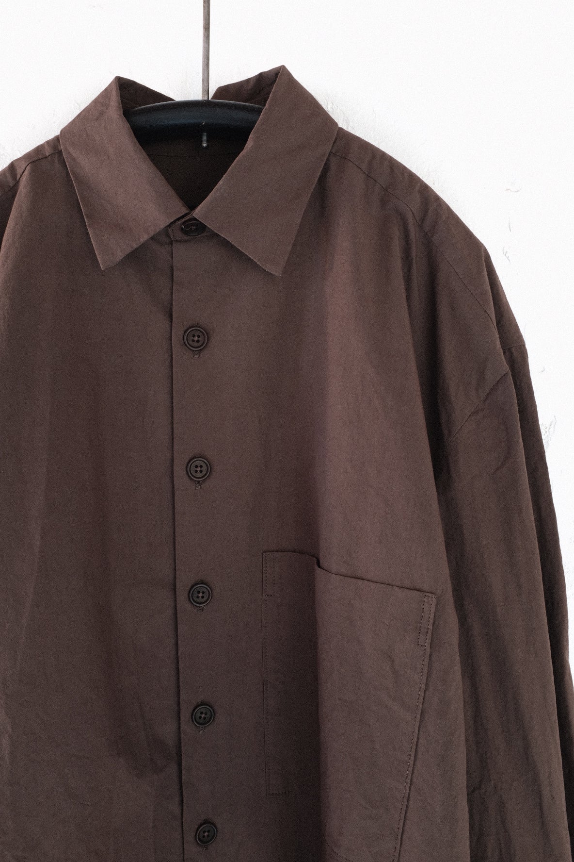 Big Shirt, coton biologique anthracite – Evan Kinori