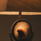 Agate and brass lamp, 1970