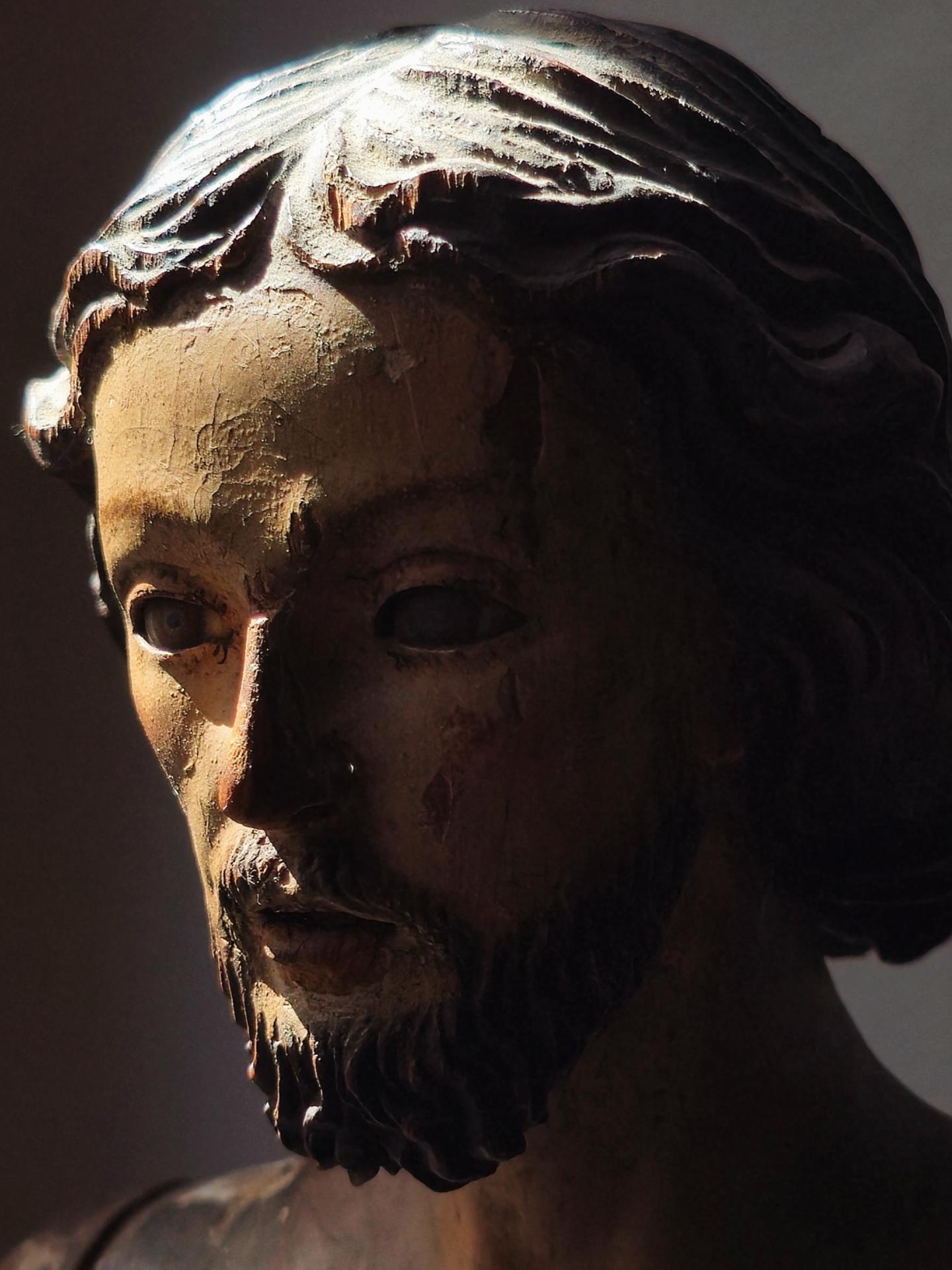 Mannequin de procession en bois polychrome, XVIIIe siècle