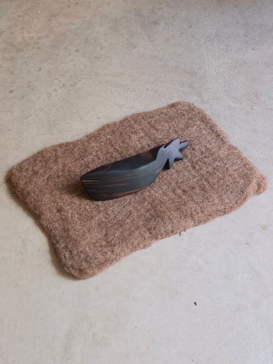Sculpture en ébene, fossile d’etoile numéro 2