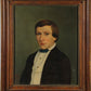 Oil on canvas, portrait of a young man