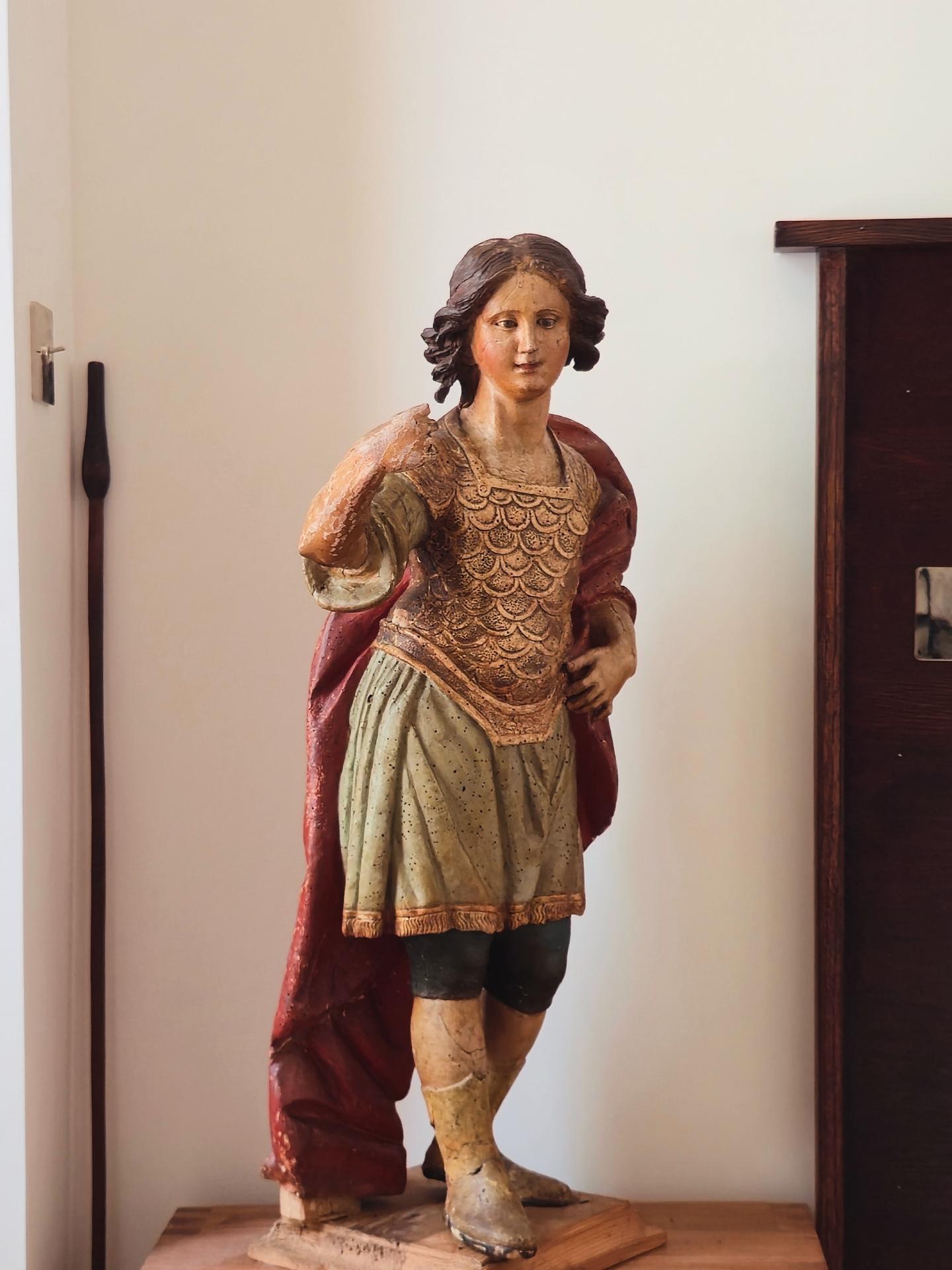 Importante sculpture polychrome, 17 eme siecle, Italie
