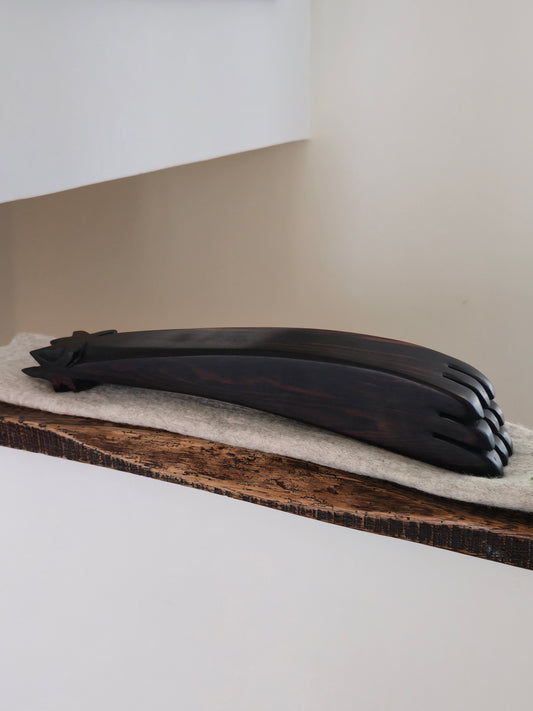 Sculpture en ébene, fossile d’etoile numéro 4