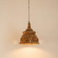 Wooden pendant lamp, Denmark 1960