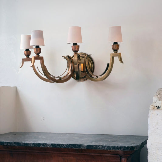 Grande applique en bronze art deco