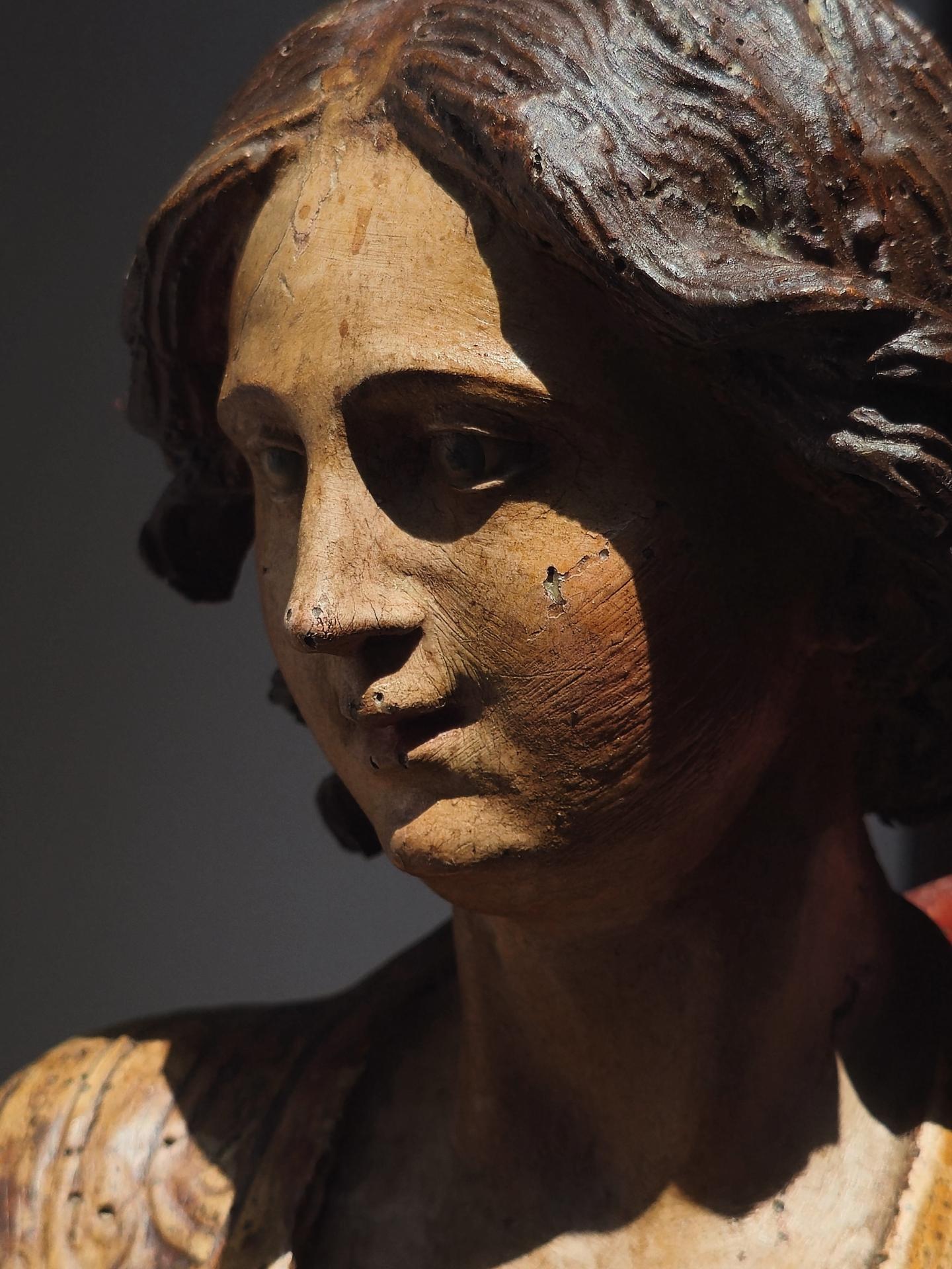 Importante sculpture polychrome, 17 eme siecle, Italie